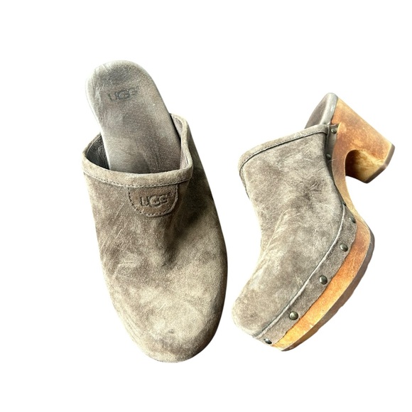 UGG Brown and Tan Mules Cozy and Versatile - Picture 1 of 3